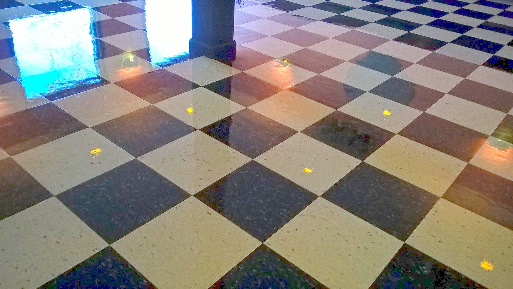 Restaurant VCT Floor Scrub and High Gloss Clear Coatings Job in Minneapolis image 3