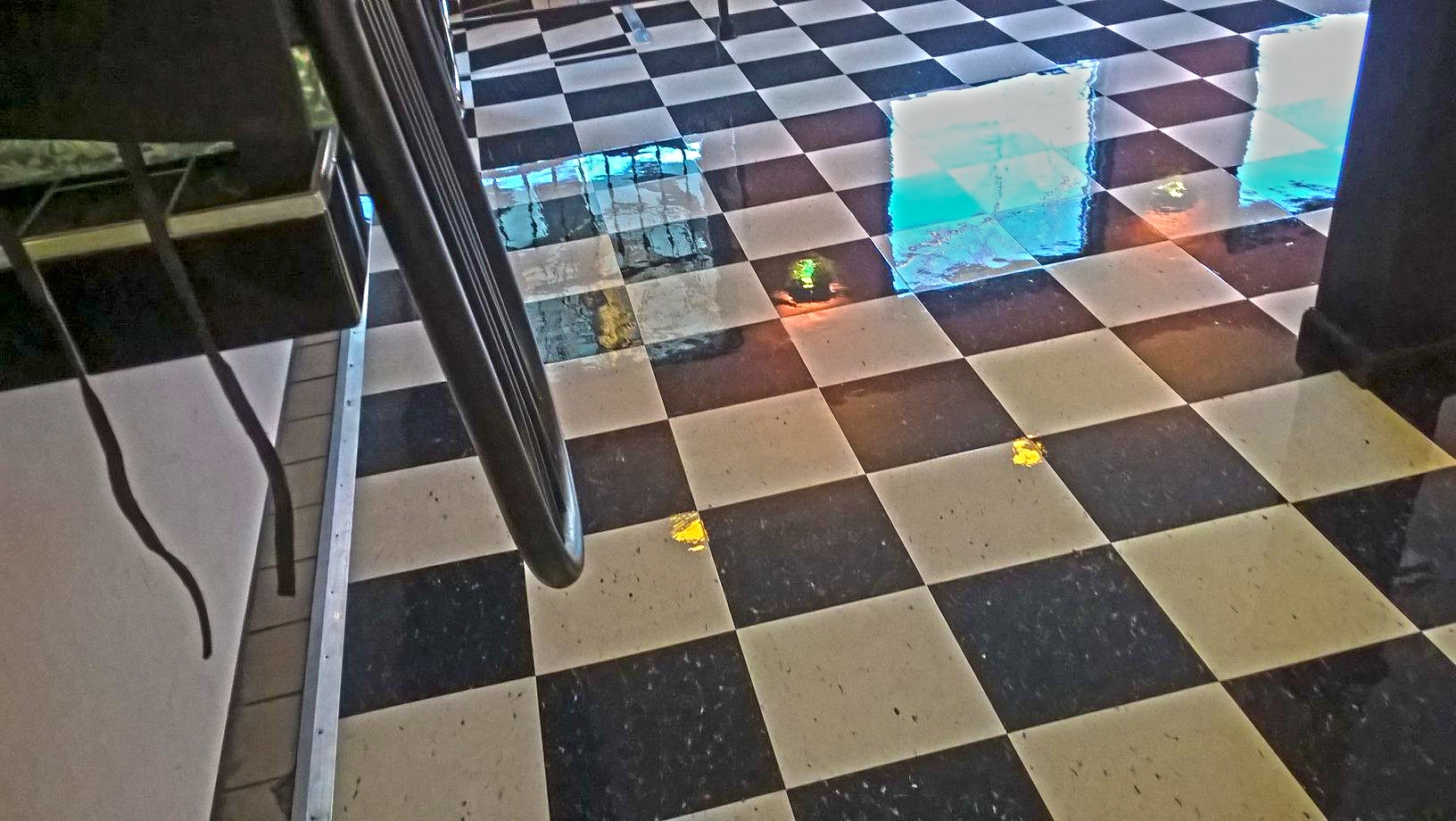 Restaurant VCT Floor Scrub and High Gloss Clear Coatings Job in Minneapolis image 13