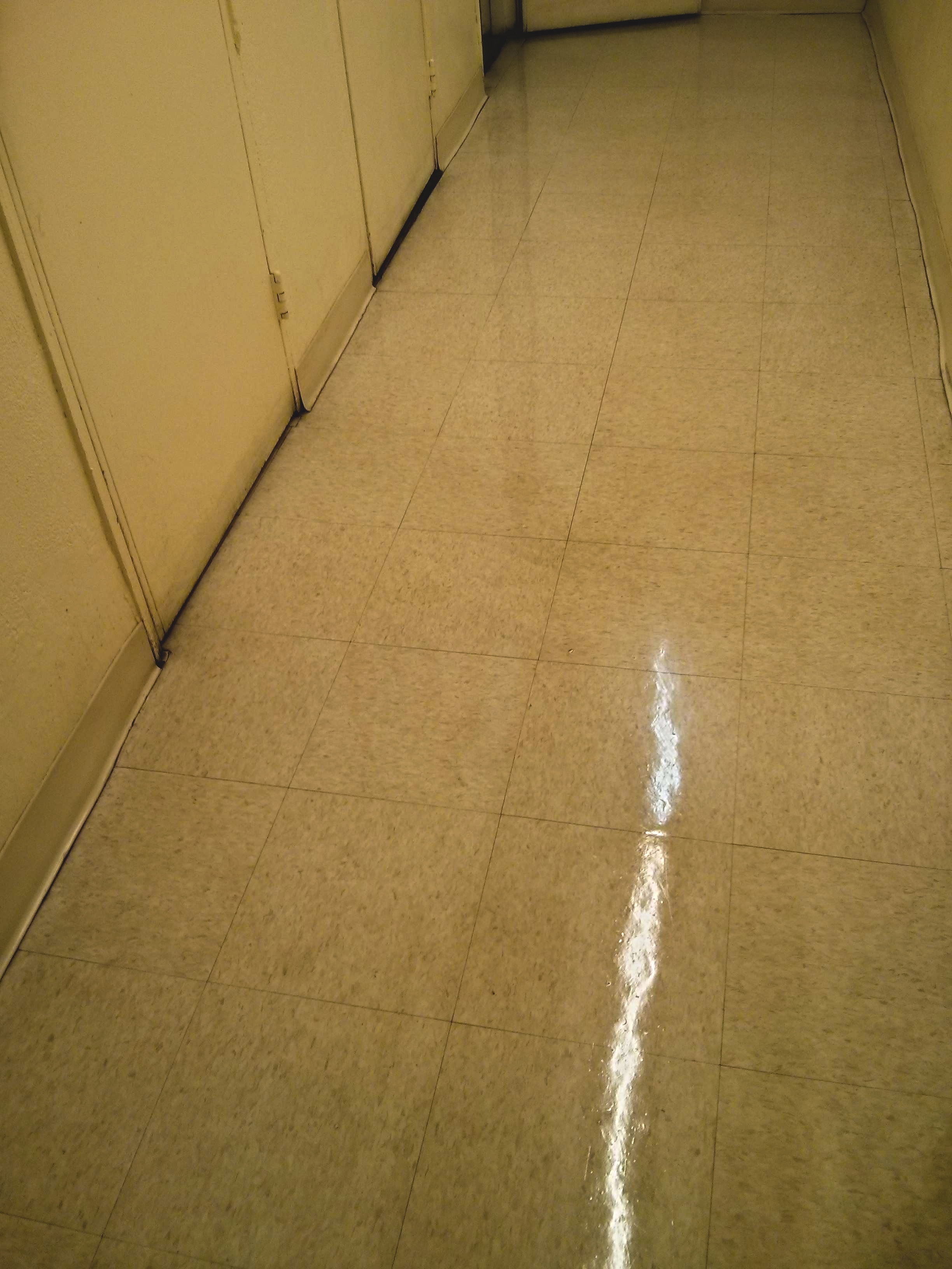 Very Old VCT Tile Floor Stripped, Sealed and Clear Coat Finished in Minneapolis image 1